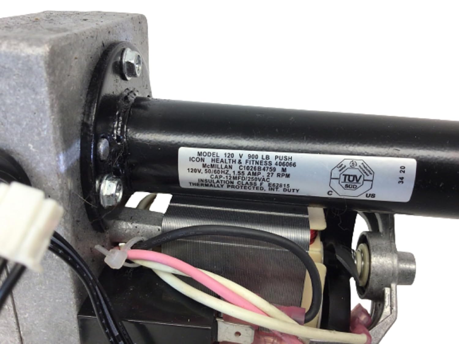 Hydra Fitness Exchange Incline Elevation Lift Motor High Force Linear Actuator 120 V, 1.55 A, 50/60 HZ, Heavy Duty Quiet Operation Actuator Motor P/N 406603 for Treadmill Work with Nordic-Track C 700