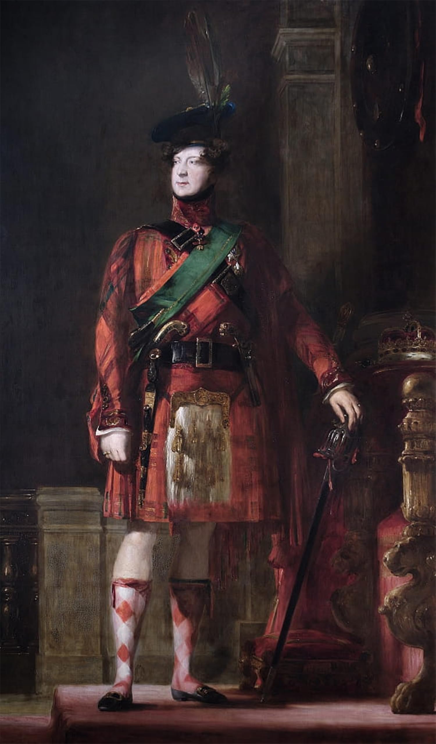 Iplupjdy No Frame Retro Picture Canvas Art Poster Nordic Poster Portrait Of King George Iv By David Wilkie Canvas Image For Wall Decor 60X90cm