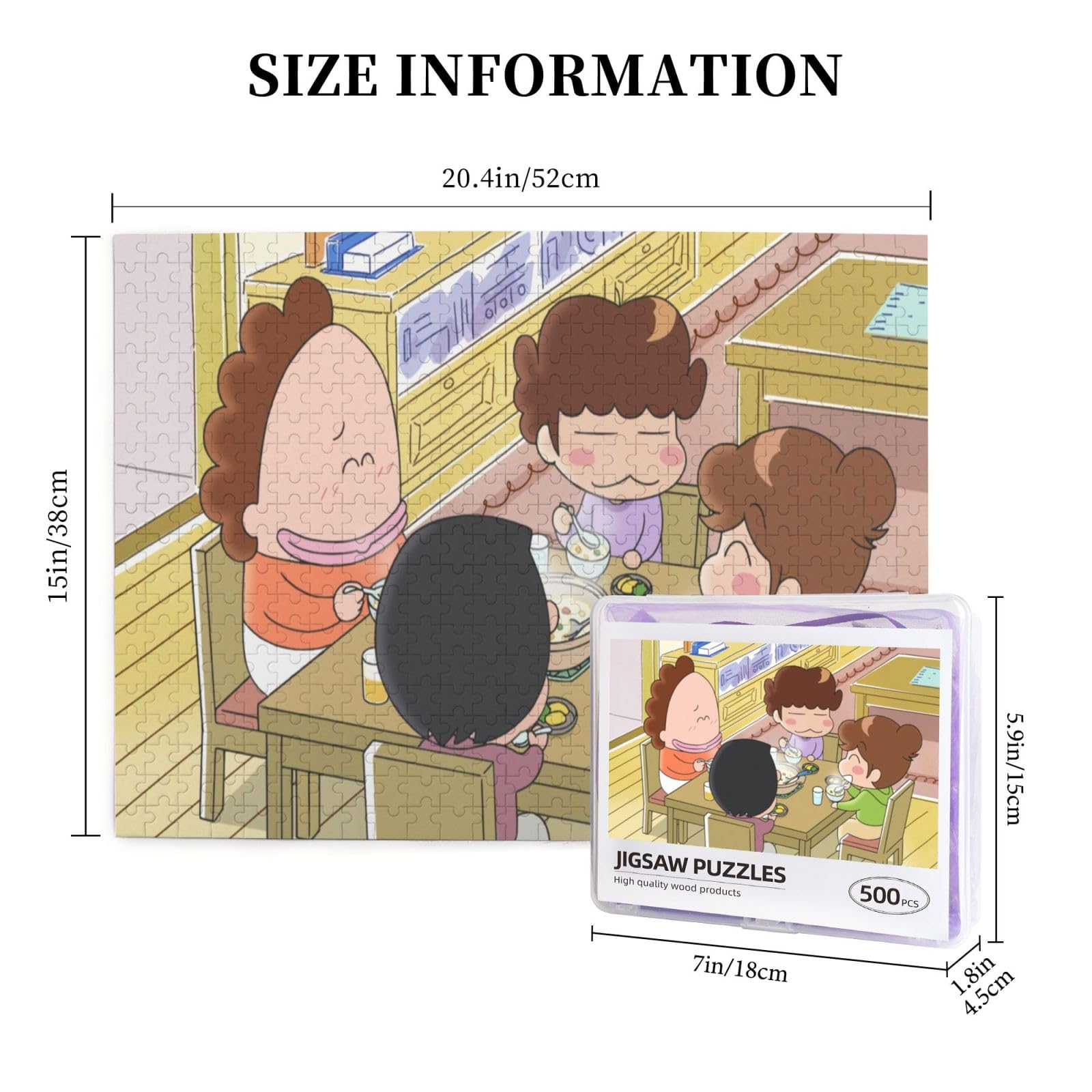 Amazon.co.jp: あたしンち 500ピースのパズル画材、大人、子供、初心者