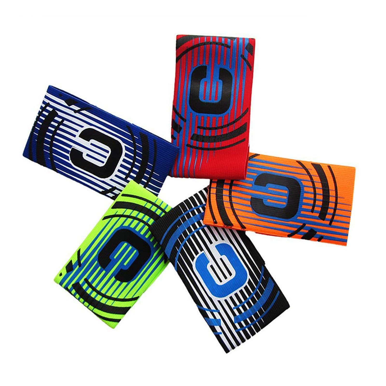 5Pcs Captain Bands, Soccer Captain arm Bands, Soccer Captain Armband Youth, Captains Armband Soccer, Sports Cuffs, Football Gear