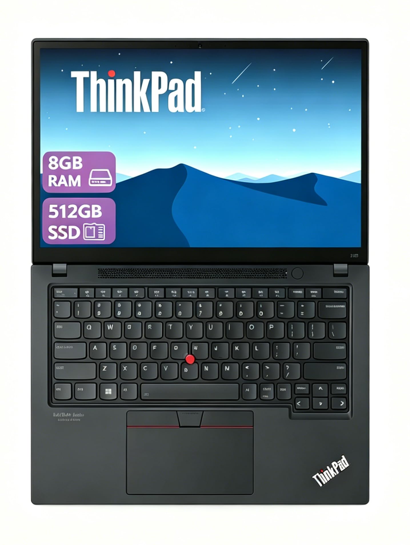 Lenovo ThinkPad X13 Gen 1 Ordinateur Portable Professionnel, 13,3" FHD (1920 x 1080), Intel Core i7-10510U, 8 Go de RAM, SSD de 512 Go, Clavier QWERTY américain, Windows 11 Pro (reconditionné)