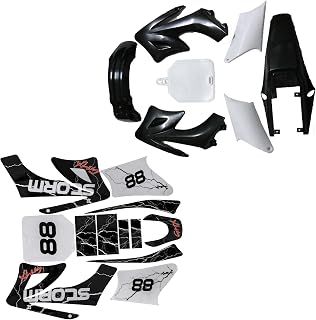 Apollo Full Fender Fairing Kit with Graphics Decals (Black)