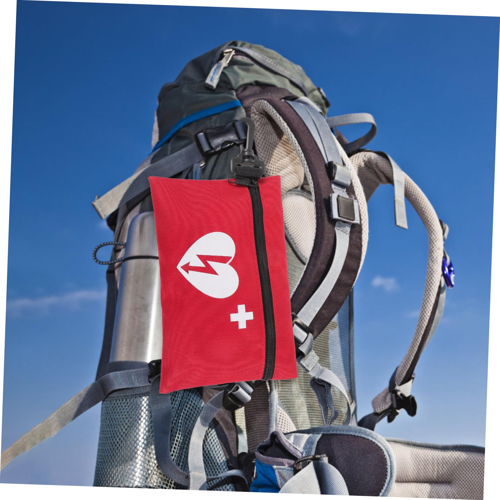 HOMSFOU 5 Piezas kit de primeros auxilios bolsa de viaje de medicina bolsa de suministros bolsa de almacenamiento mini botiquín de primeros auxilios para monedero paño Color Aleatorio