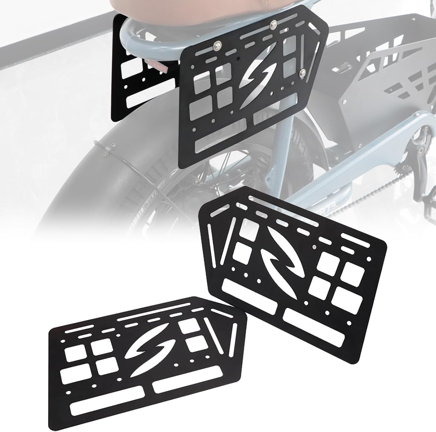 Side Rack for Super 73 S2, Saddlebag Bracket Luggage Support Carrier, Steel Luggage Rack Carrier Storage Rack, Accessoires for Super 73