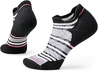 Vista 1 de Smartwool Calcetines de tobillo bajo a rayas acolchadas para correr para mujer