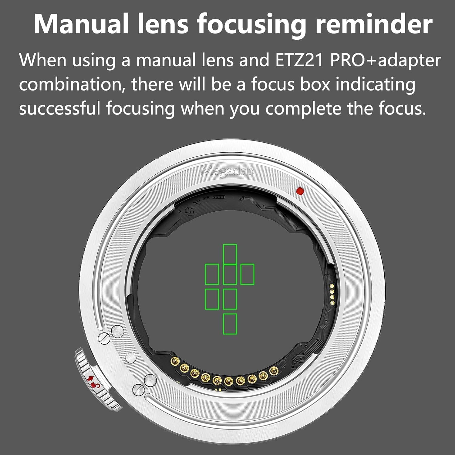 Megadap ETZ21 Adaptateur autofocus avec Ouverture électronique intégrée pour Nikon Z vers Sony FE