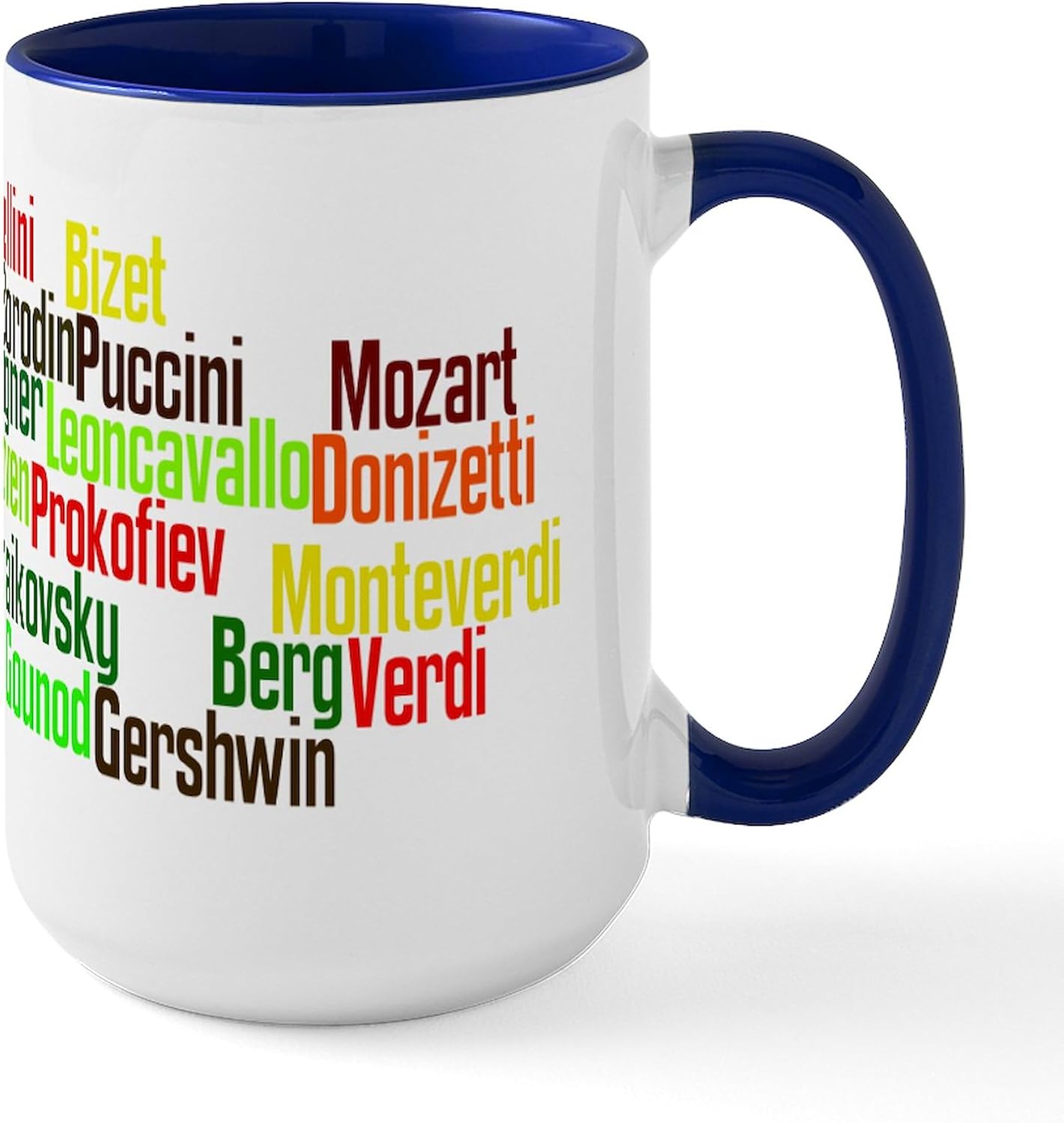 CafePress Opera Composers Large Mug 15 oz (444 ml) Ceramic Coffee Mug