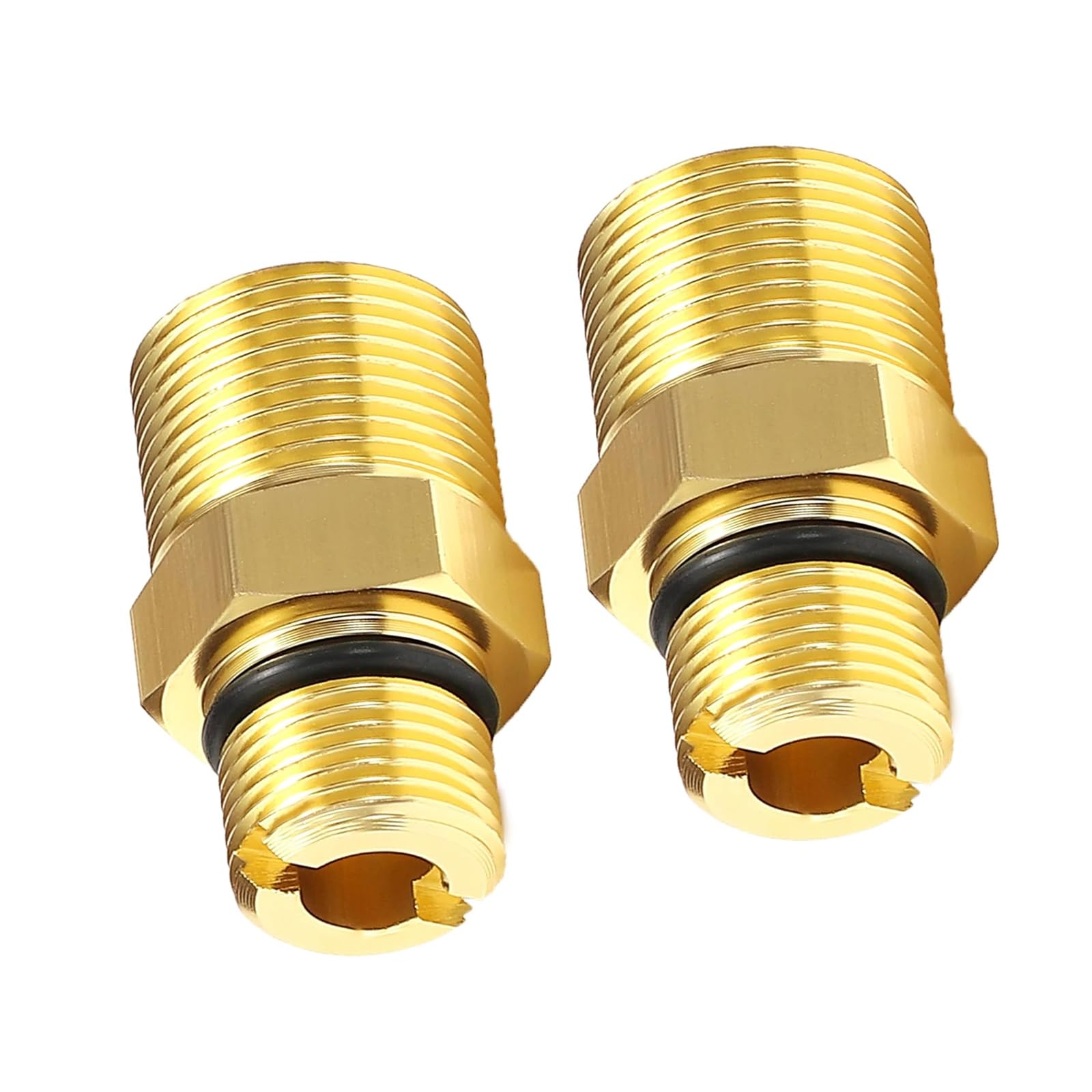 2lots Leakproof High Pressures Washer Outlet Adapters with Sealing Rings for Pressure Washer Hose Connection Aluminum Water Outlet Fittings