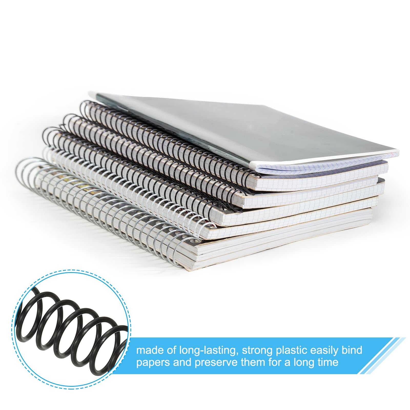 PATIKIL 16mm(5/8") Plastic Spiral Binding Coils - Image 3