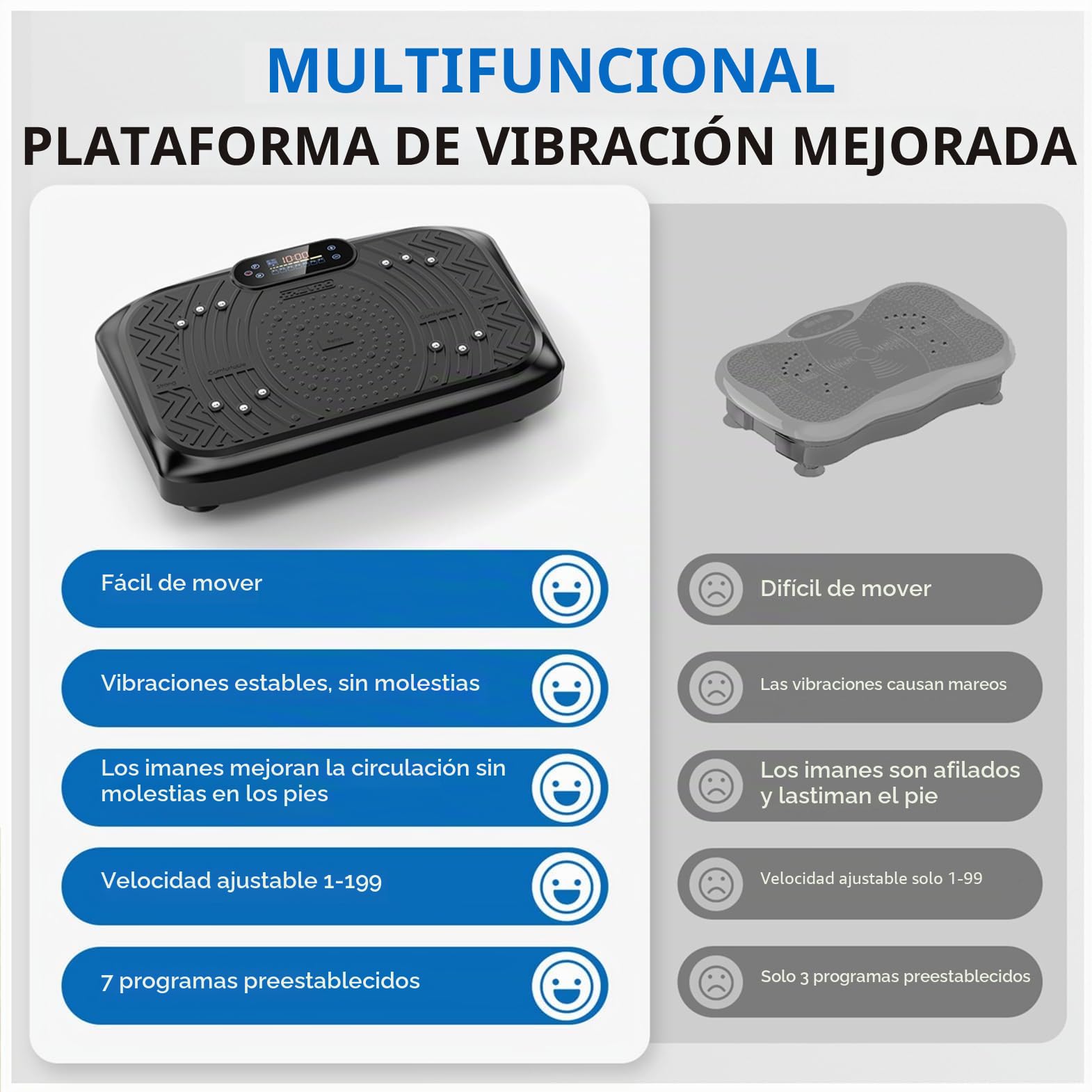 Máquina de Ejercicio de Placa de vibración, Entrenamiento de Cuerpo Entero, Plataforma de vibración para Drenaje linfático, pérdida de Peso y Modelado