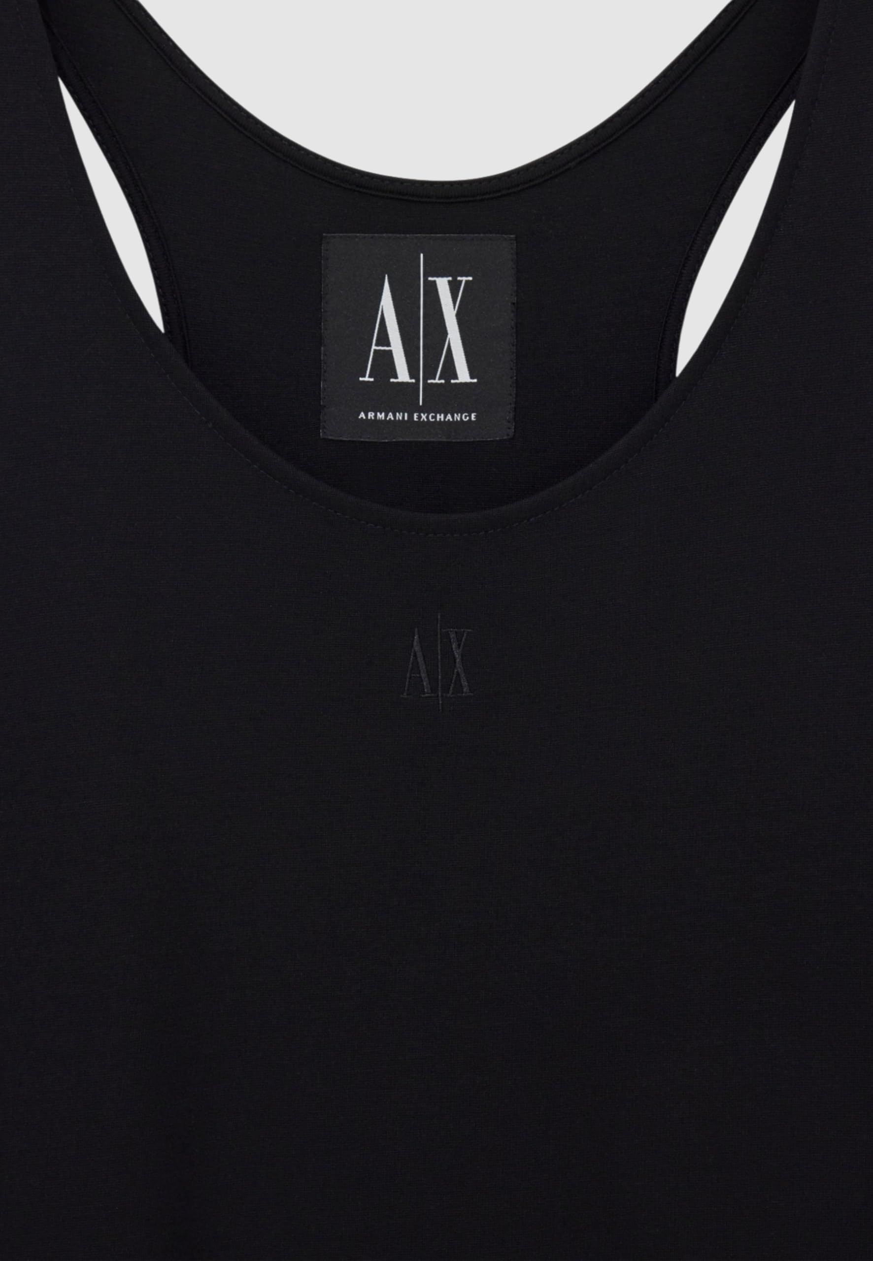 Armani Exchange Icon Project, Tank Dress, Small Logo Embroidery Vestito Donna (Pacco da 1)