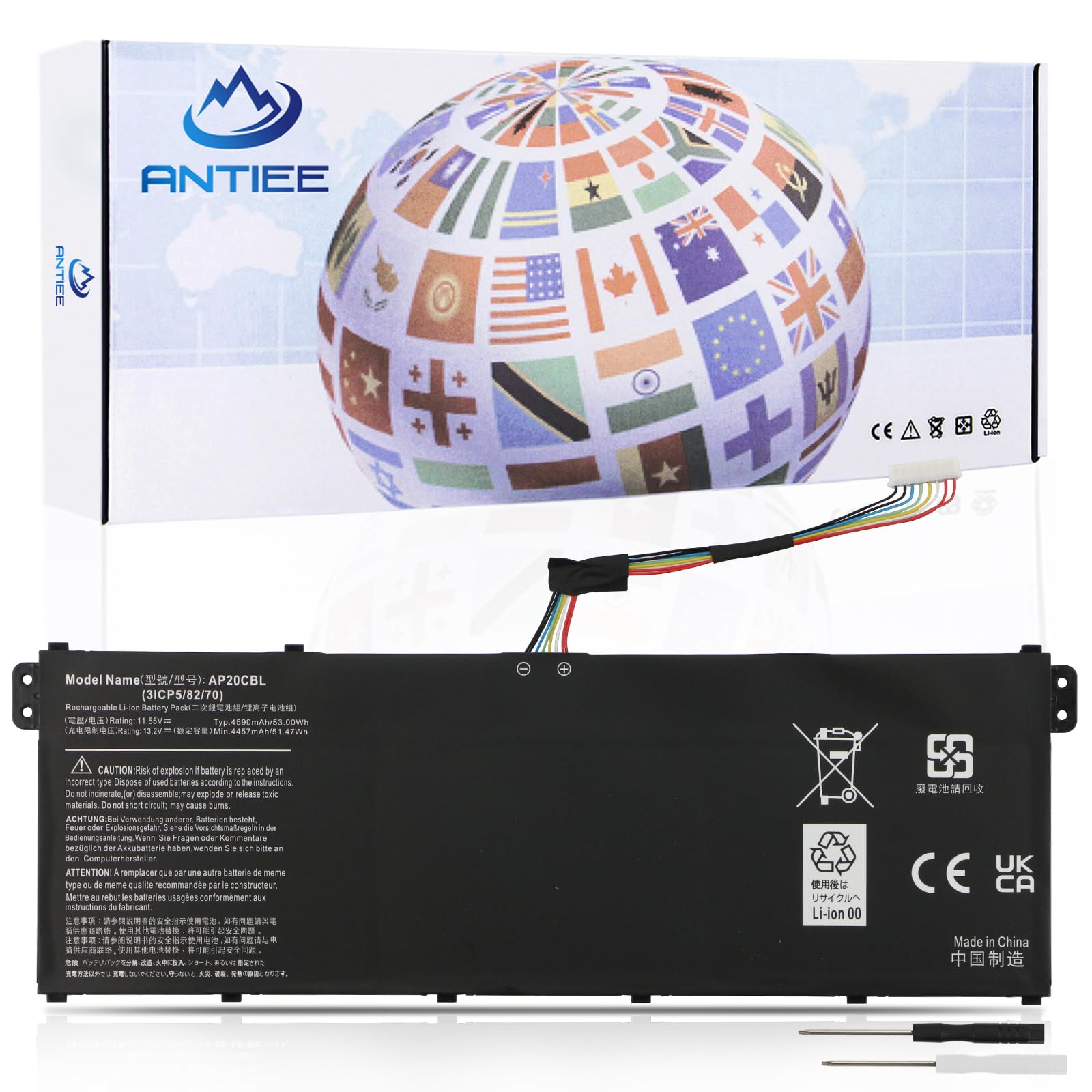 Amazon.com: ANTIEE AP20CBL Laptop Battery Replacement for Acer