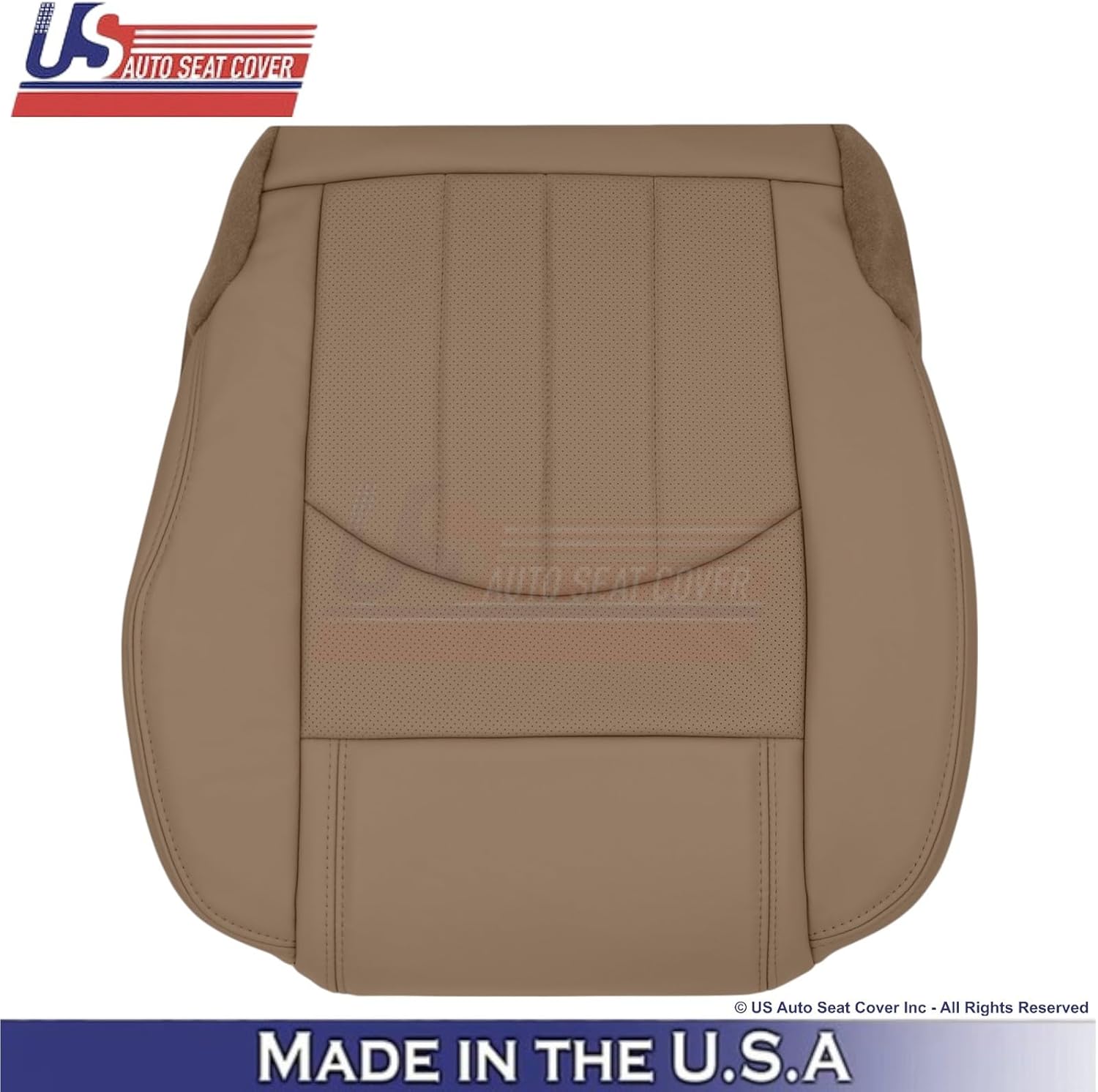 2013-2017 fits Buick Enclave Leather Front Replacement Seat Covers Choccachino