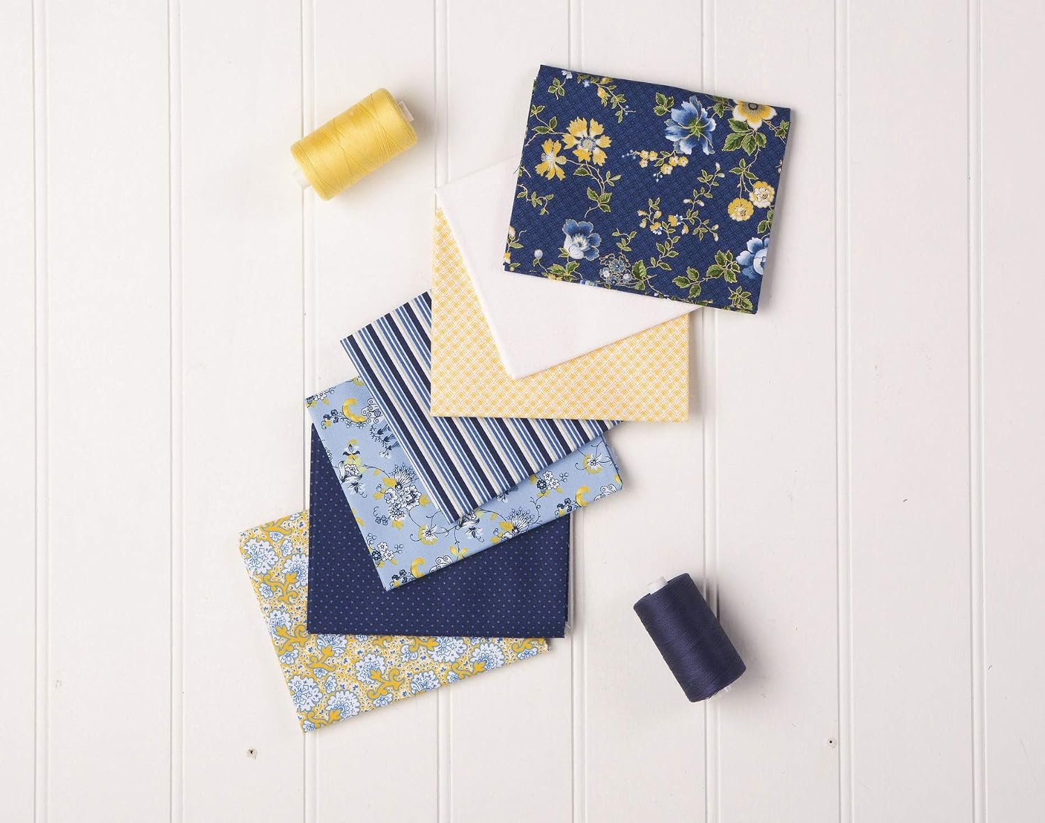 Connecting Threads Print Collection Precut Cotton Quilting Fabric Bundle 2.5" Strips (Sunshine Terrace)