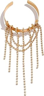 Adjustable Arm Cuff-Upper Arm Chain Bracelet from Shrabeh, ideal for weddings, henna celebrations, and elegant bridal jewelry.