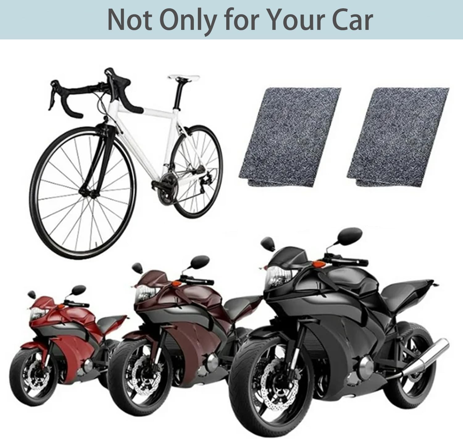 6Pcs Nano Sparkle Cloth Car Scratch Remover - Advanced Nano Sparkle Scratch Car Remover, Easily Removes Small Scratches, Swirls, Residue, Water Spots - Restores Car Paint to Original, Polishing Shine - Image 6