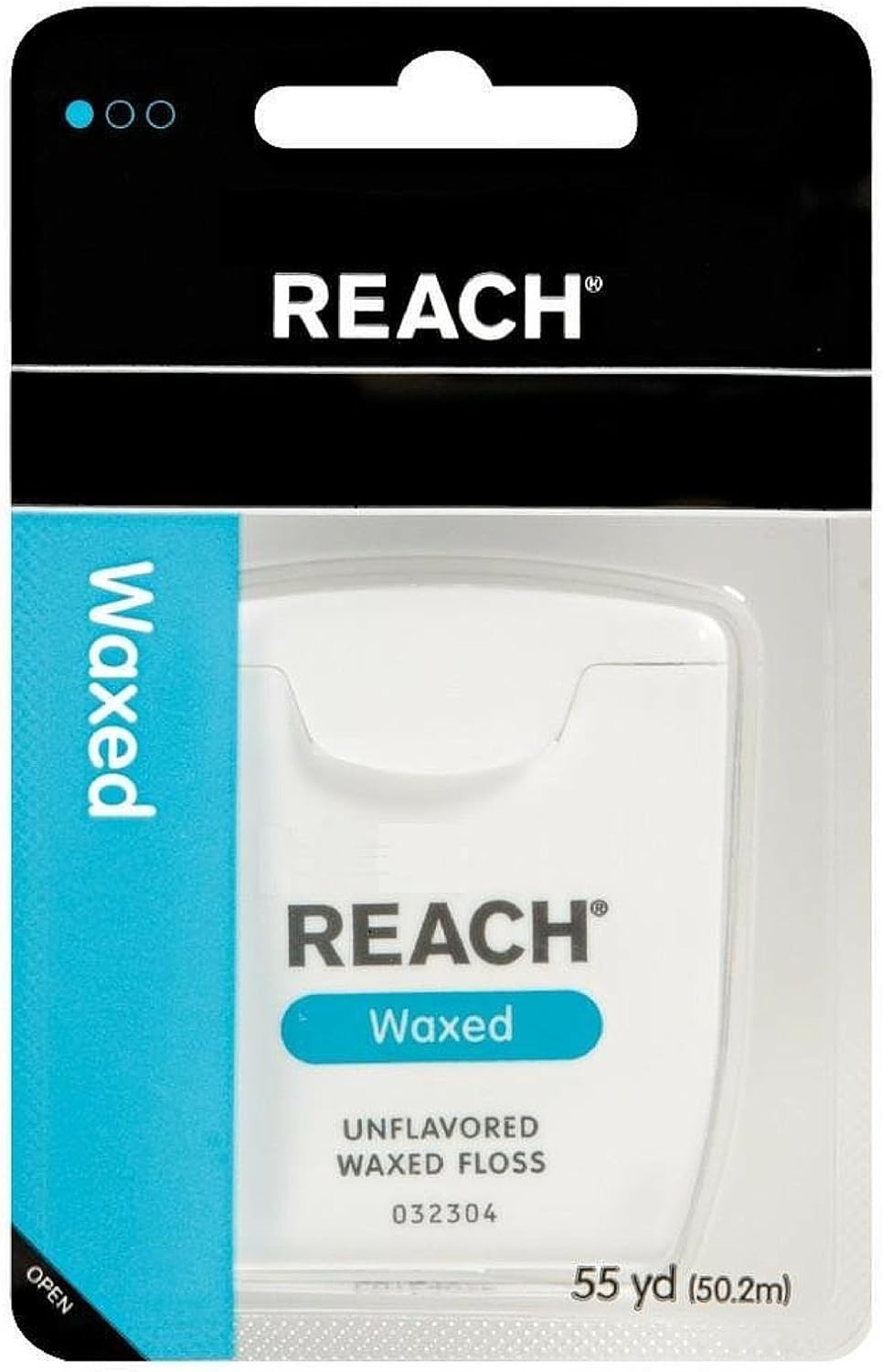 Reach Dental Floss Unflavored, Waxed, 55 Yd (Pack of 36)