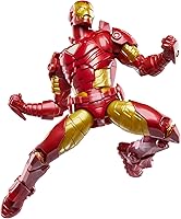 Vista 5 de Marvel Legends Series Iron Man (Model 20), Iron Man Comics Collectible 6-Inch Action Figure, Retro-Inspired Blister Card