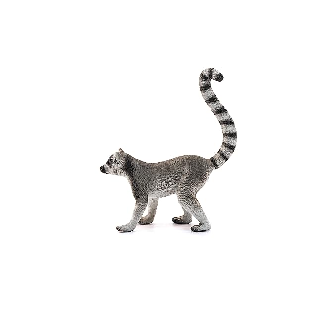 Foto 3 de 4 de Schleich- Figura de Lémur de Cola anillada, Colección Wild Life, 7.6 cm (14827)
