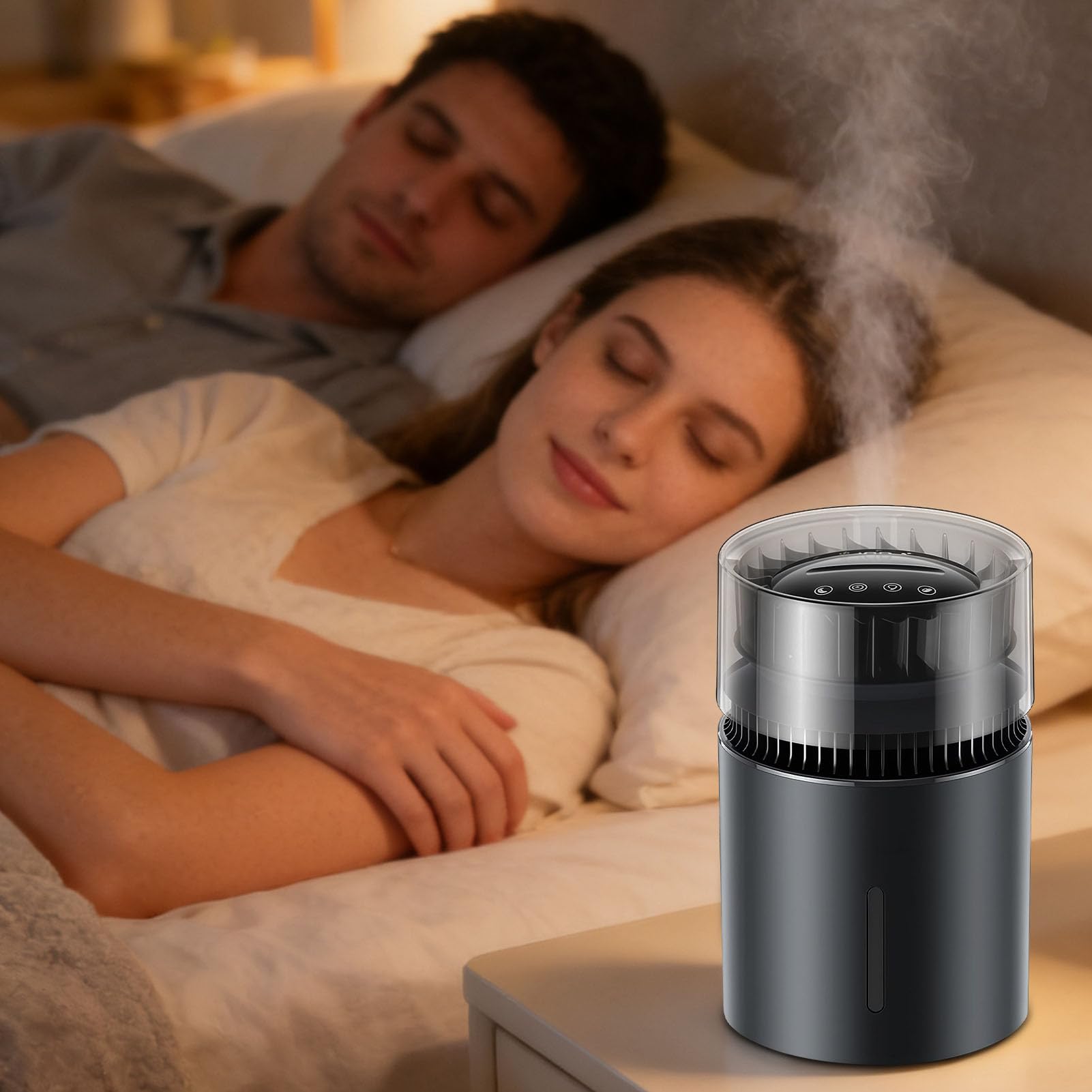 lindo, purificador de pieza iónica, escritorio de 5 l con control de niebla de 100 niveles, limpiador ultrasónico, diseño elegante, a