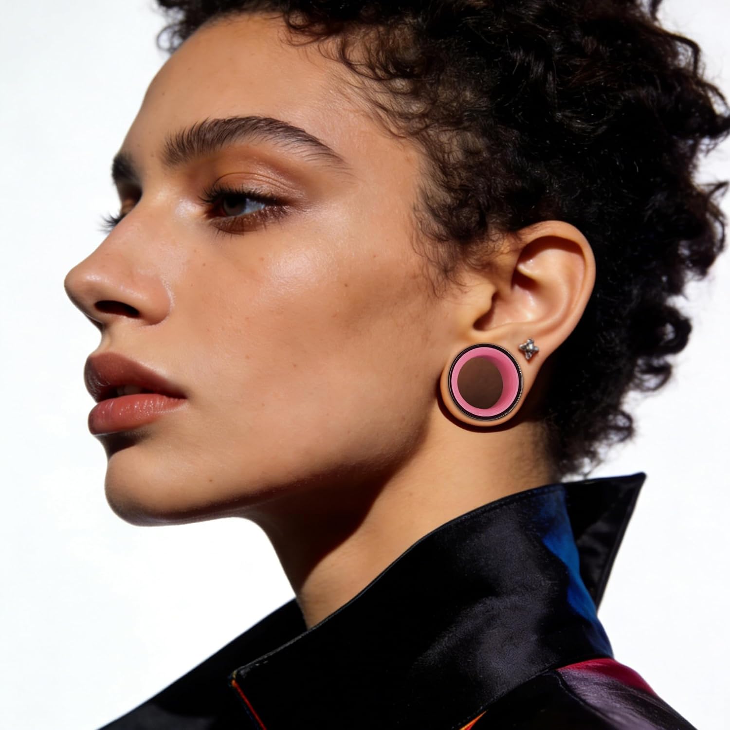 2Pcs Ear Gauges Hollow 316L Stainless Steel Double Flared Ear Plugs Tunnels Stretcher Body Piercing Earring Jewelry for Women Men 0G(8mm)-3/4"(19mm)