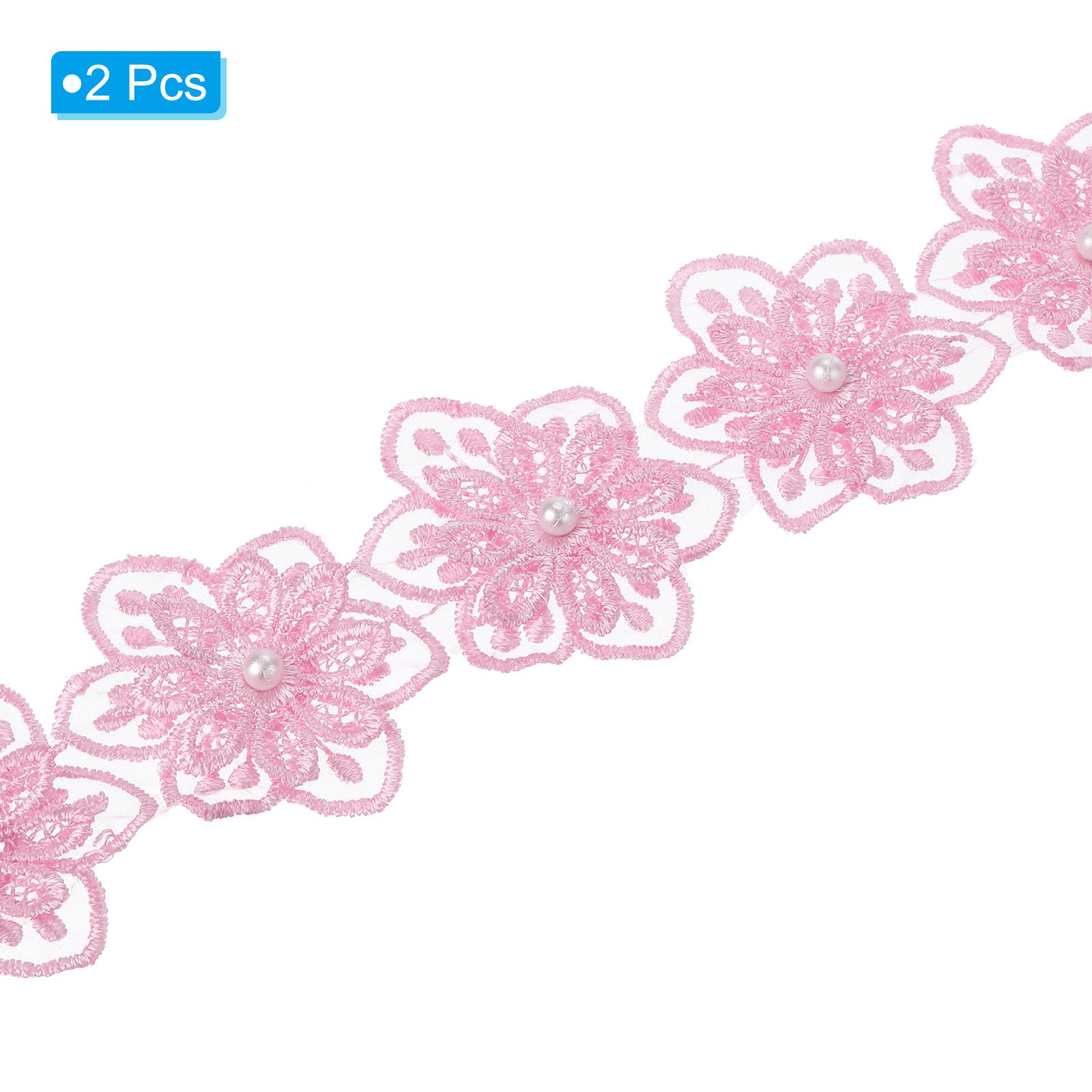 PATIKIL 1 Yards Flower Trim Ribbon - Image 3