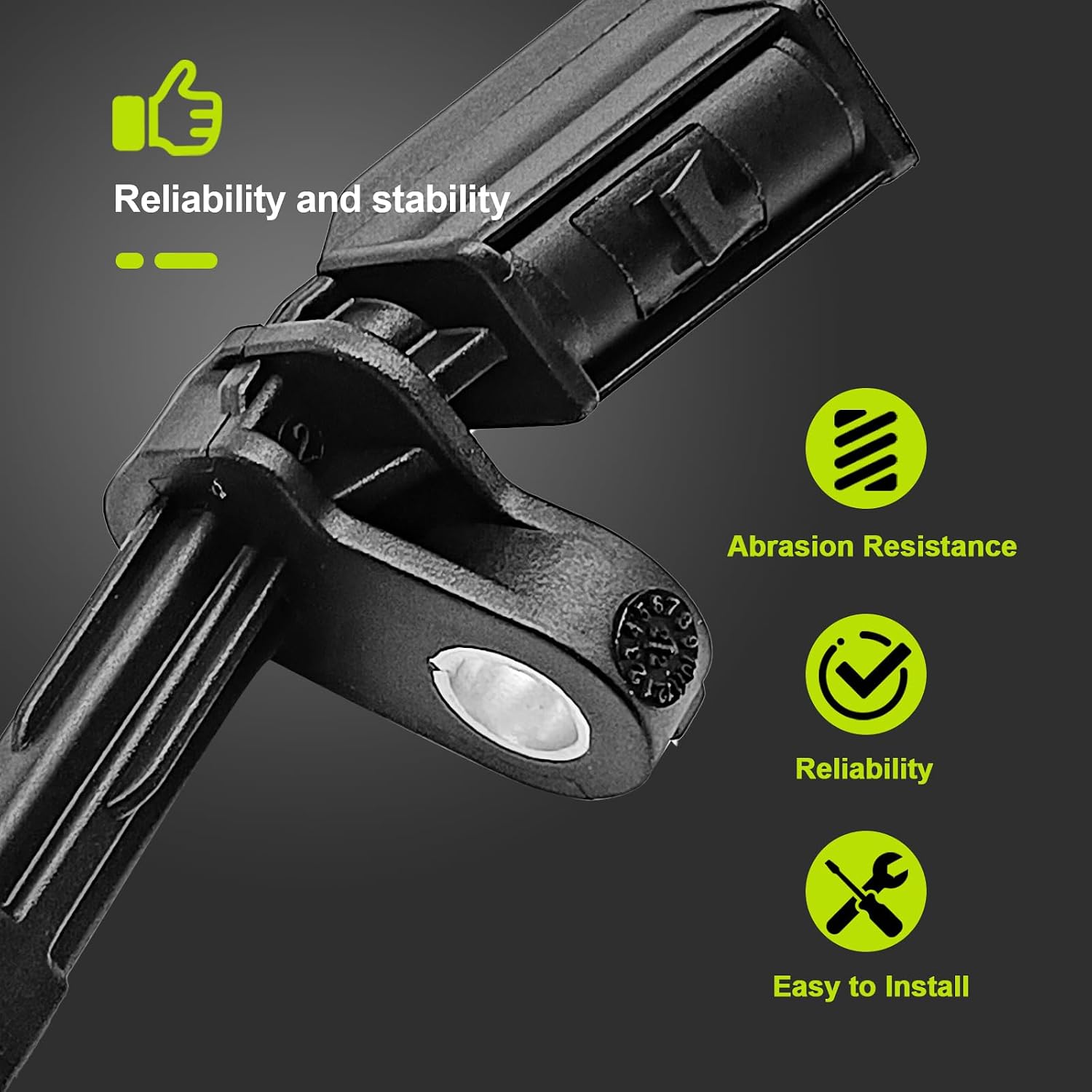ABS Wheel Speed Sensor Front Real Left/Right Compatible with TT 2008-2015 for Porsche Carrera GT 2004-2005 for Amarok Beetle CC Golf Jetta Passat 2005-2019
