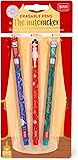Legami Set of 3 Erasable Gel Pens Christmas Edition Pens with Thermosensitive Erasable Ink Red Blue Green Christmas Pens Erase Without Damaging Paper - 7