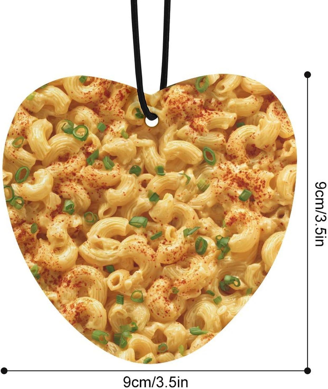 CHEESE ELBOW MACARONI Car Air Freshener Hanging Aromatherapy Tablets for Car Accessories Love form
