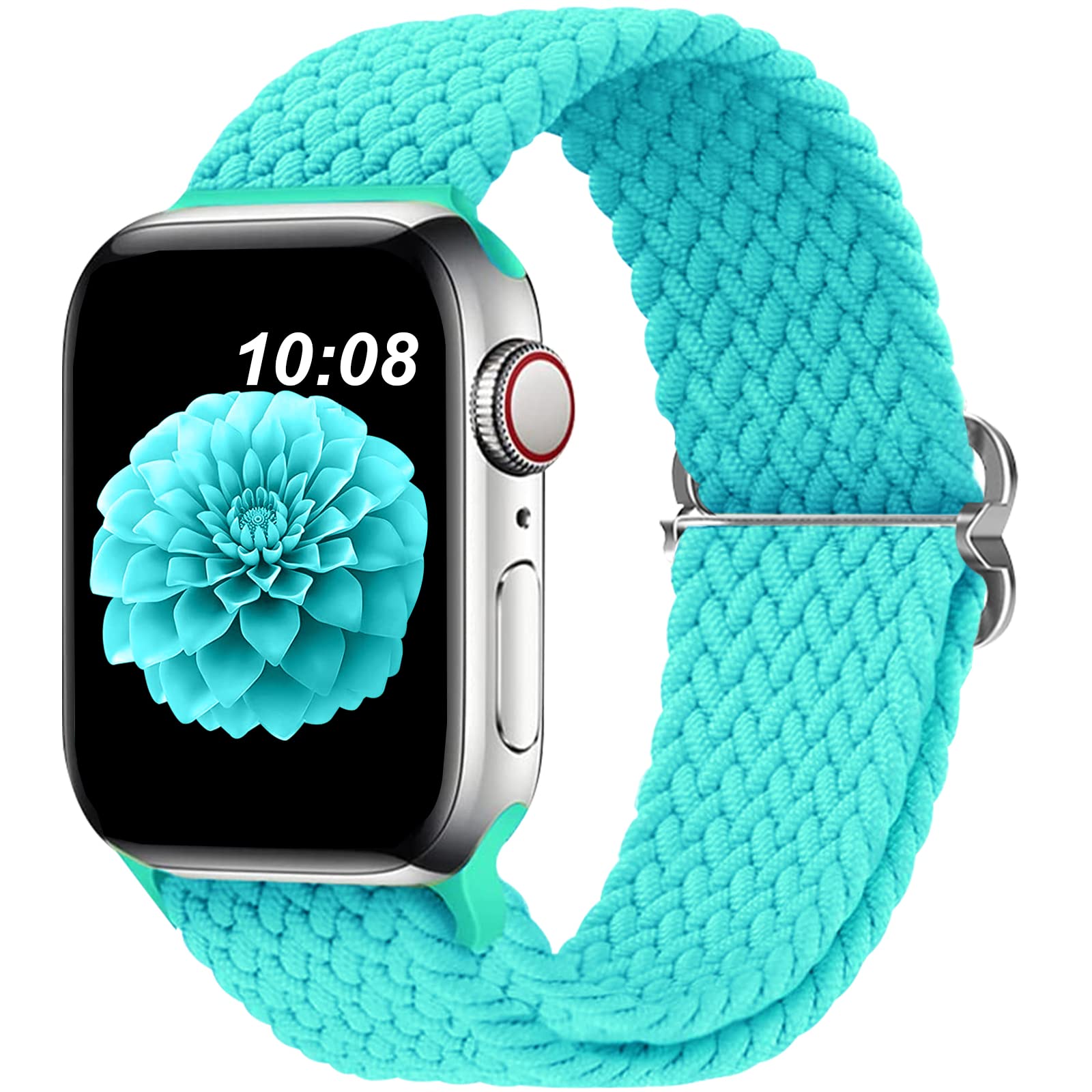 DOBSTFY Compatible with Apple Watch Band 40mm 38mm 41mm 42mm 44mm 45mm 49mm for Women Men,Stretchy Braided Apple Watch Strap for iWatch Series 9 8 7 6 5 4 3 2 1 SE Ultra/Ultra 2