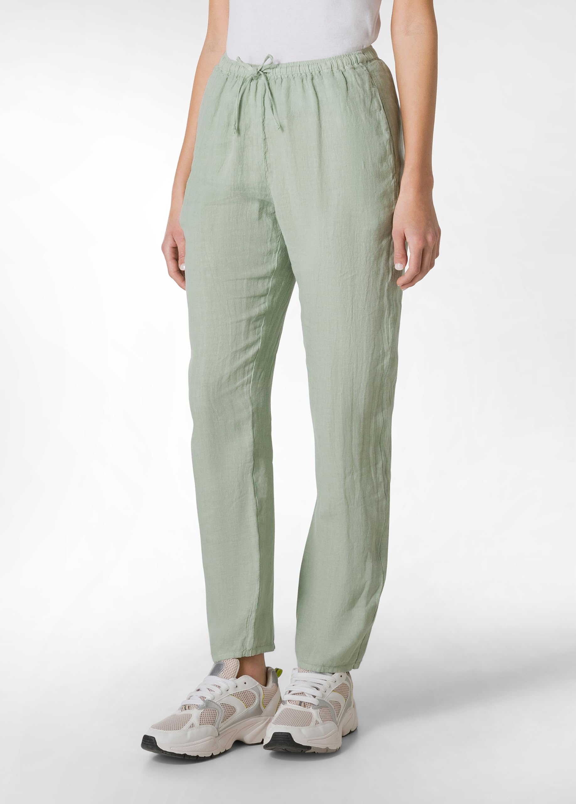 DEHA - Pantalone in Lino, con Coulisse, per Donna