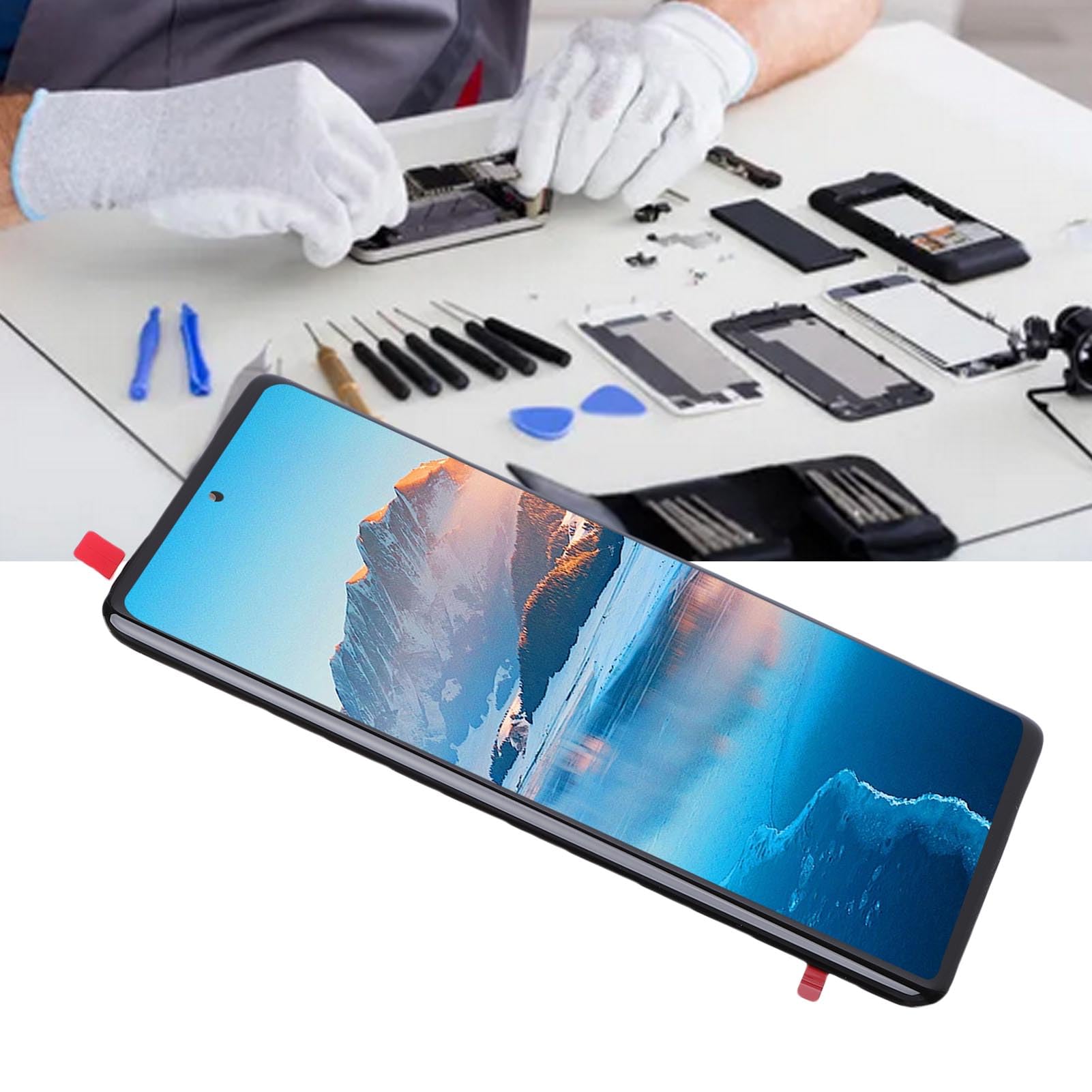 Diyeeni Wymiana Ekranu Dotykowego Smartfona Edge 60 Lekki i Energooszczędny dla Profesjonalistów Materiał Kolor Rozmiar Ilość