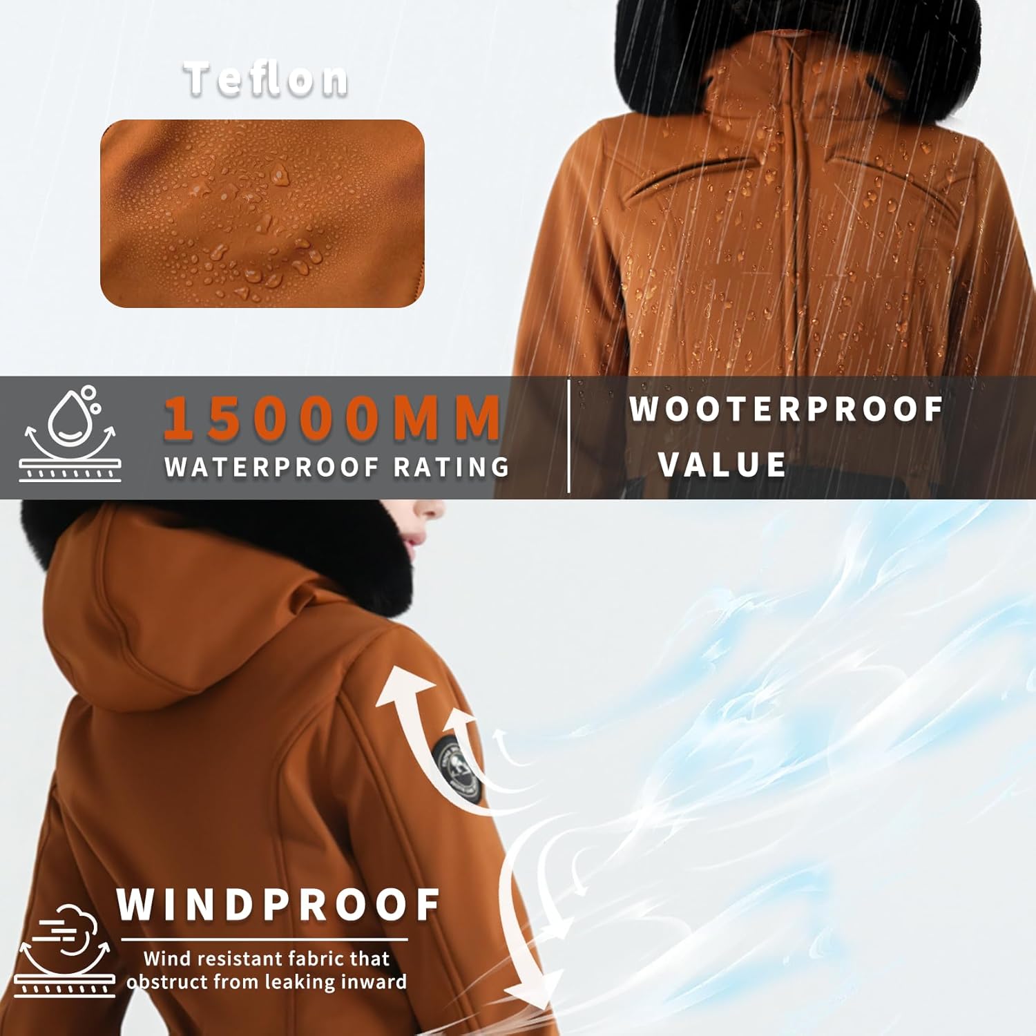 Womens Ski Suit One Piece Snowsuit Slim Insulated Jumpsuit Warm Waterproof Outdoor Sports Outerwear - Image 5