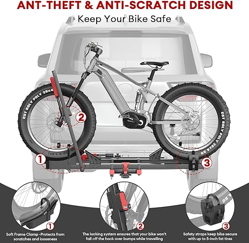 Miniatura 4 de Portabicicletas Ebike para 2 bicicletas eléctricas con rampa (portabicicletas con rampa+rampa de guía)