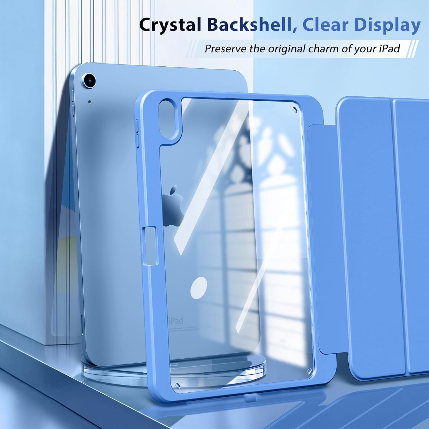 TiMOVO Case for iPad A16 11th Gen 11"/10th Gen 10.9", Blue image 3