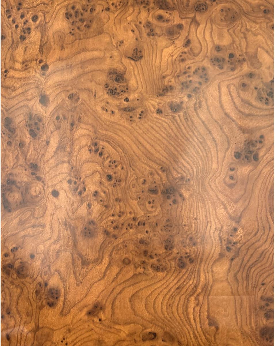 Yifely Brown Wood Grain Furniture Paper PVC Self-Adhesive Shelf Liner Locker Door Sticker 17.7 Inch by 9.8 Feet