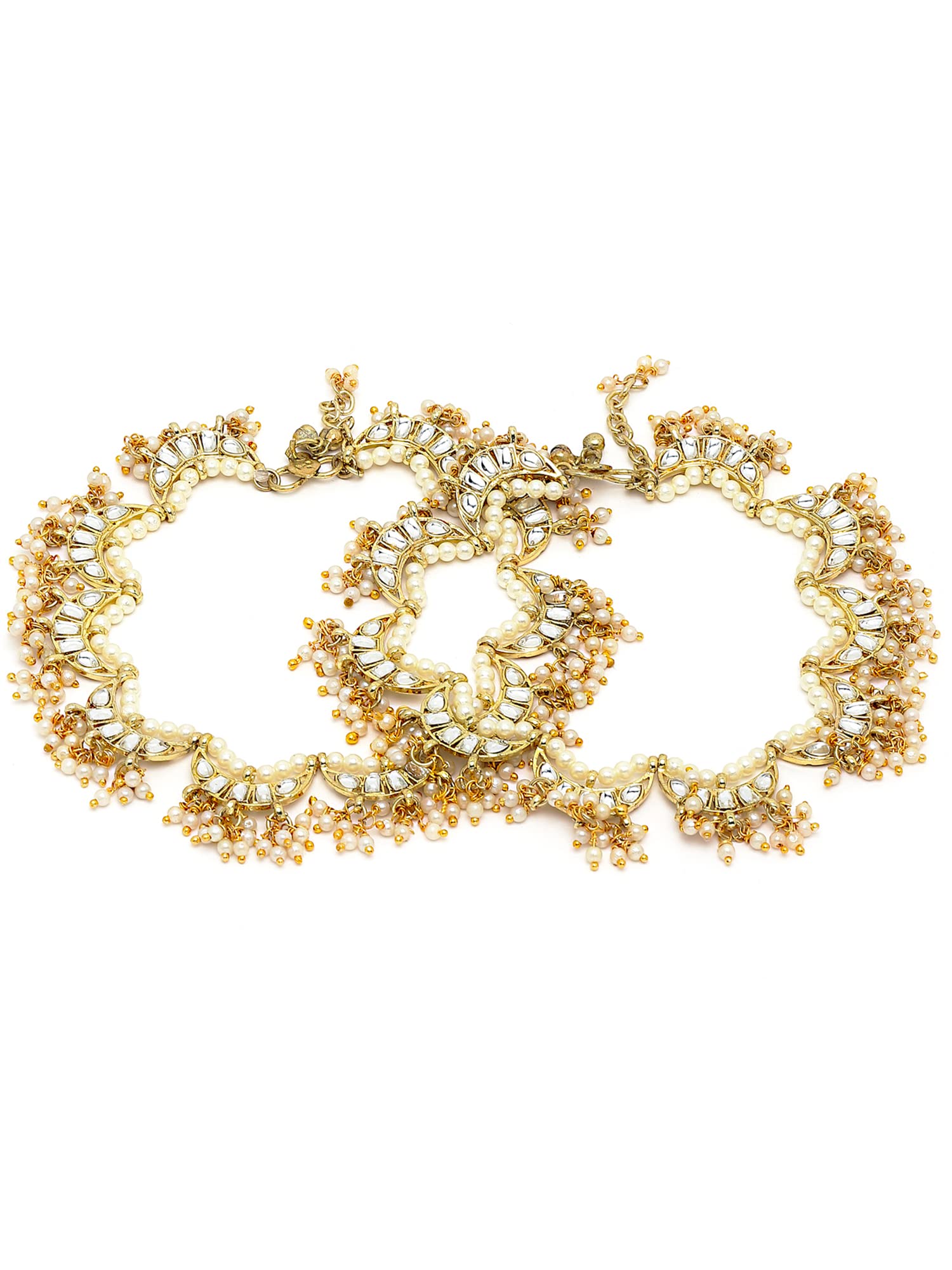 See full amazon price history chart for Karatcart Gold Plated Moon Shape Kundan Anklet for Women Karatcart Gold Plated Moon Shape Kundan Anklet for Women (B0B1M8Y4QH) Amazon Price History, Amazon Price Tracker