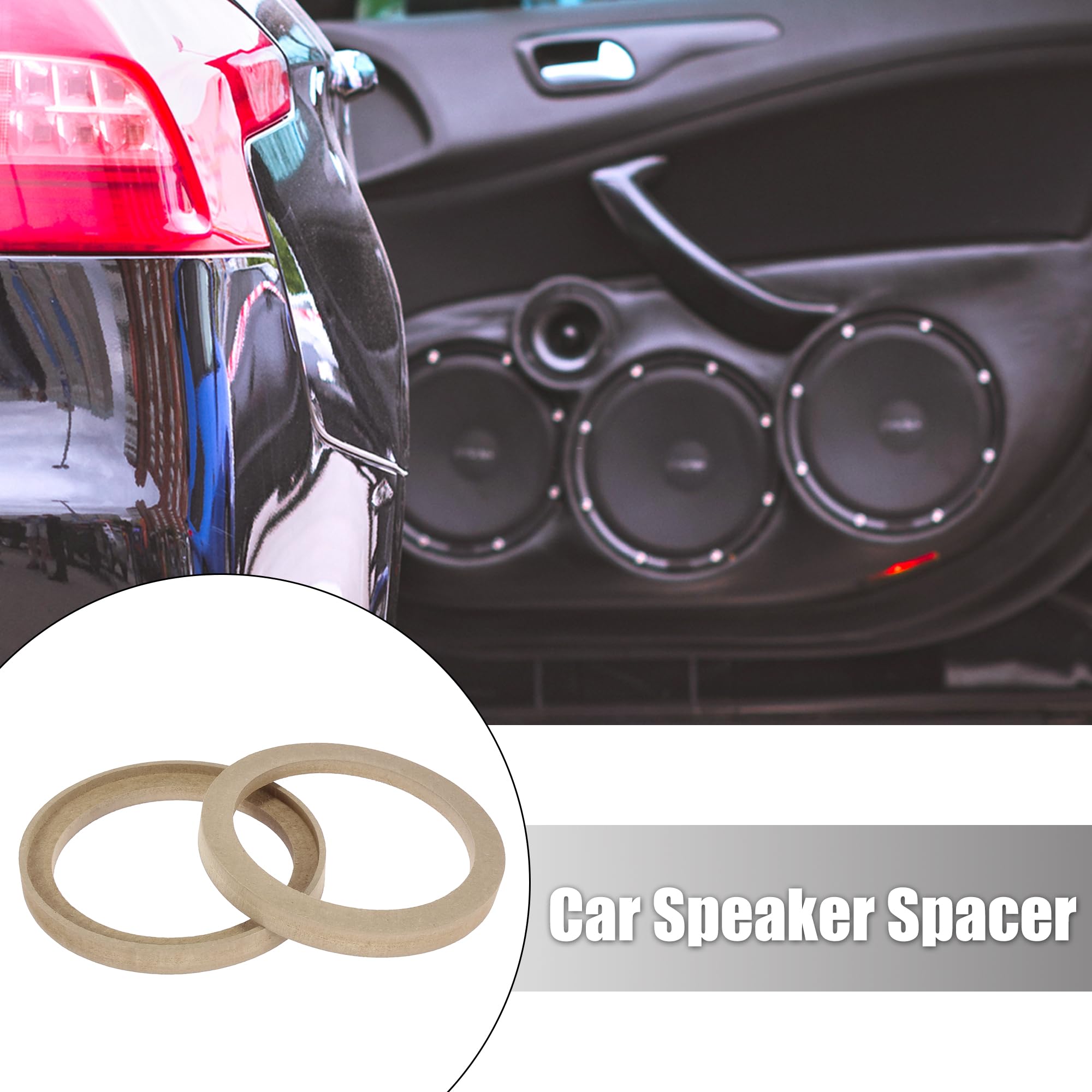 3 Tweeter 6x9" MDF Speaker / Spacer Ring MDF-6X9 .25 5.75" One Pair Made In USA 2 3/4 Speakers Car Audio