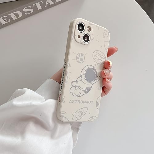 Miniatura 2 de Yonds Queen Funda bonita para iPhone 11, diseño de astronauta de dibujos animados, cohete, luna, espacio, elegante, suave, a prueba de golpes,
