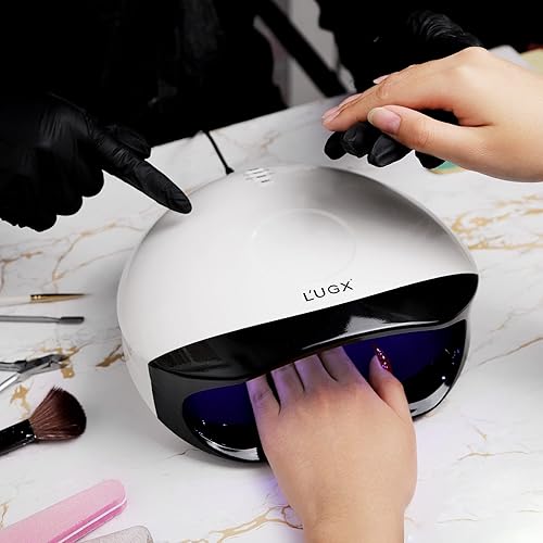 Miniatura 8 de L'UGX Lámpara de uñas LED UV de 56 W para esmalte de gel, lámpara de curado de luz UV con 4 temporizadores, perfecta para manicura y pedicura