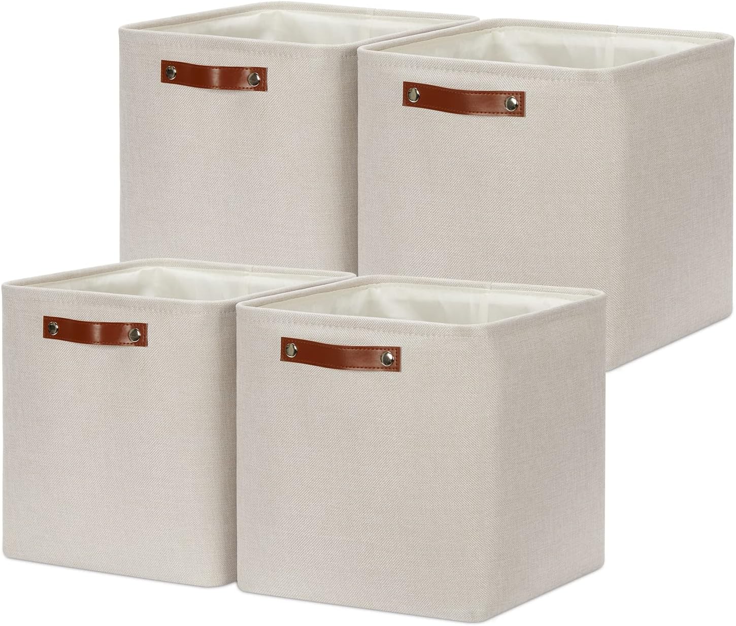 DULLEMELO Baskets For Organizing, Cube Storage Bins 12x12 Storage for Toys, Books