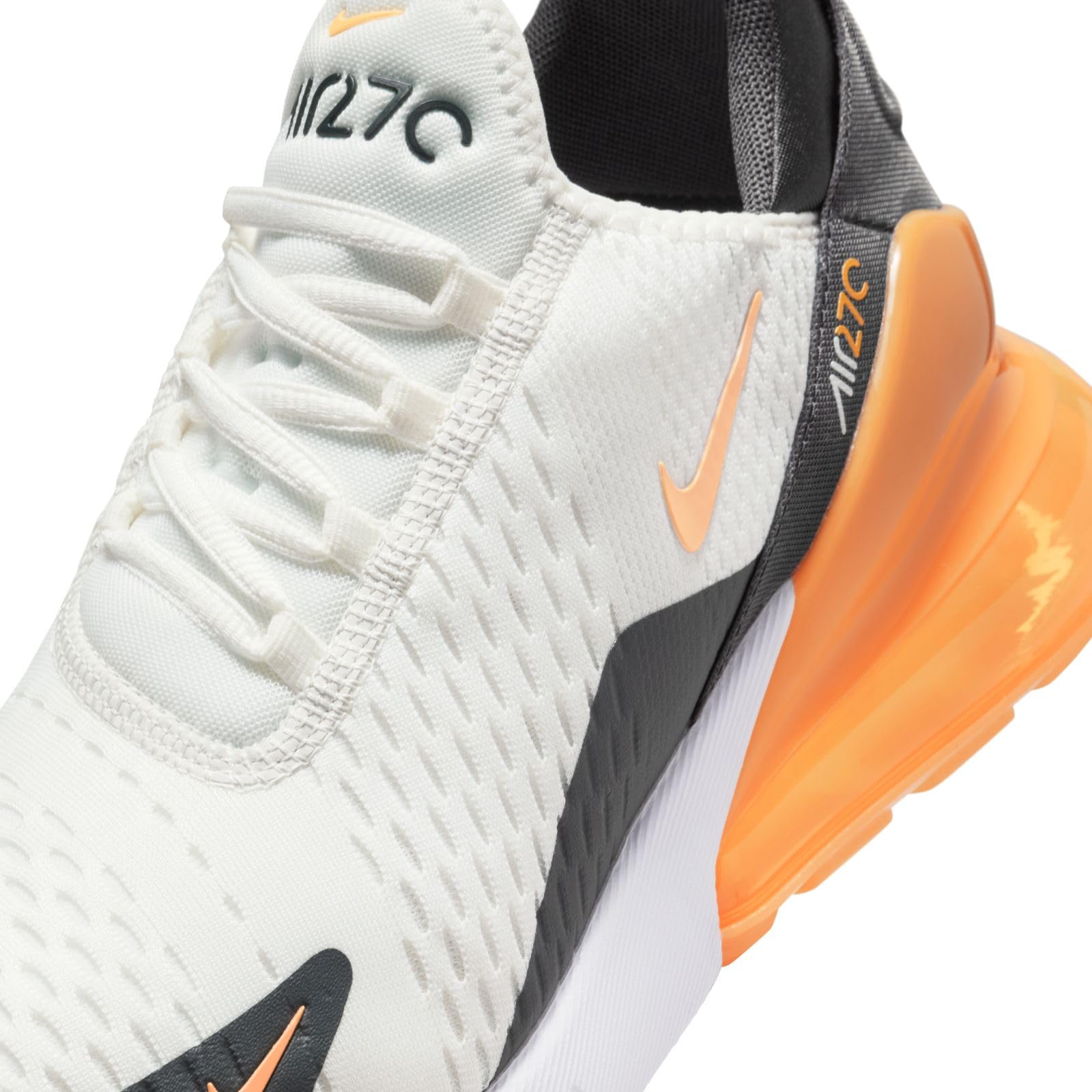 Nike Scarpa da Uomo Air Max 270, Summit White Laser Orange Antracite, 43 EU