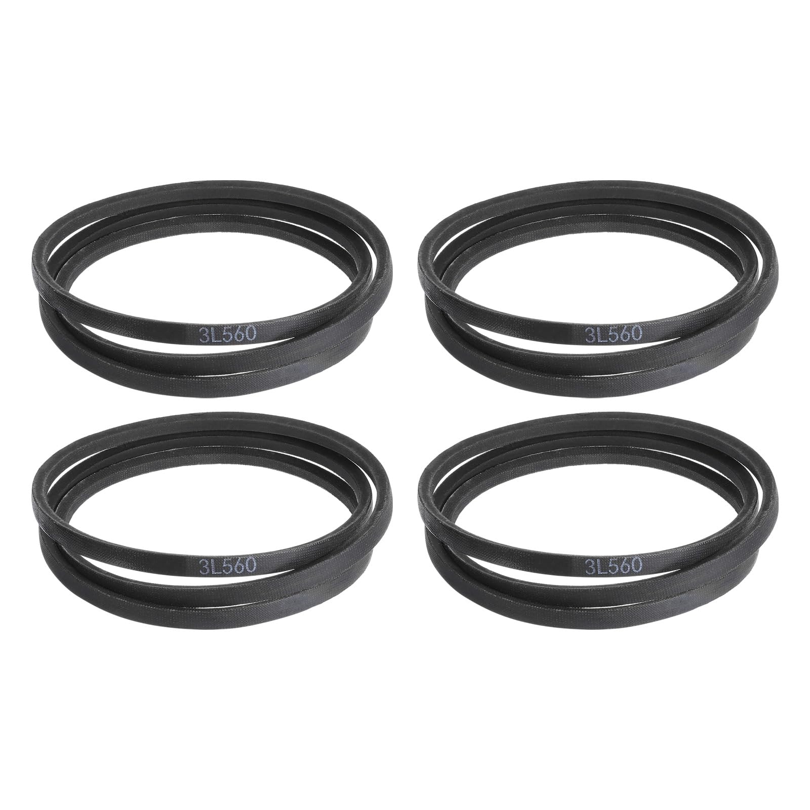 uxcell 3L240 Classic Wrapped Rubber V-Belt, 24"(610mm) Outside Circumference, 3L Profile V Belt 3/8" Width 7/32" Height — view 210