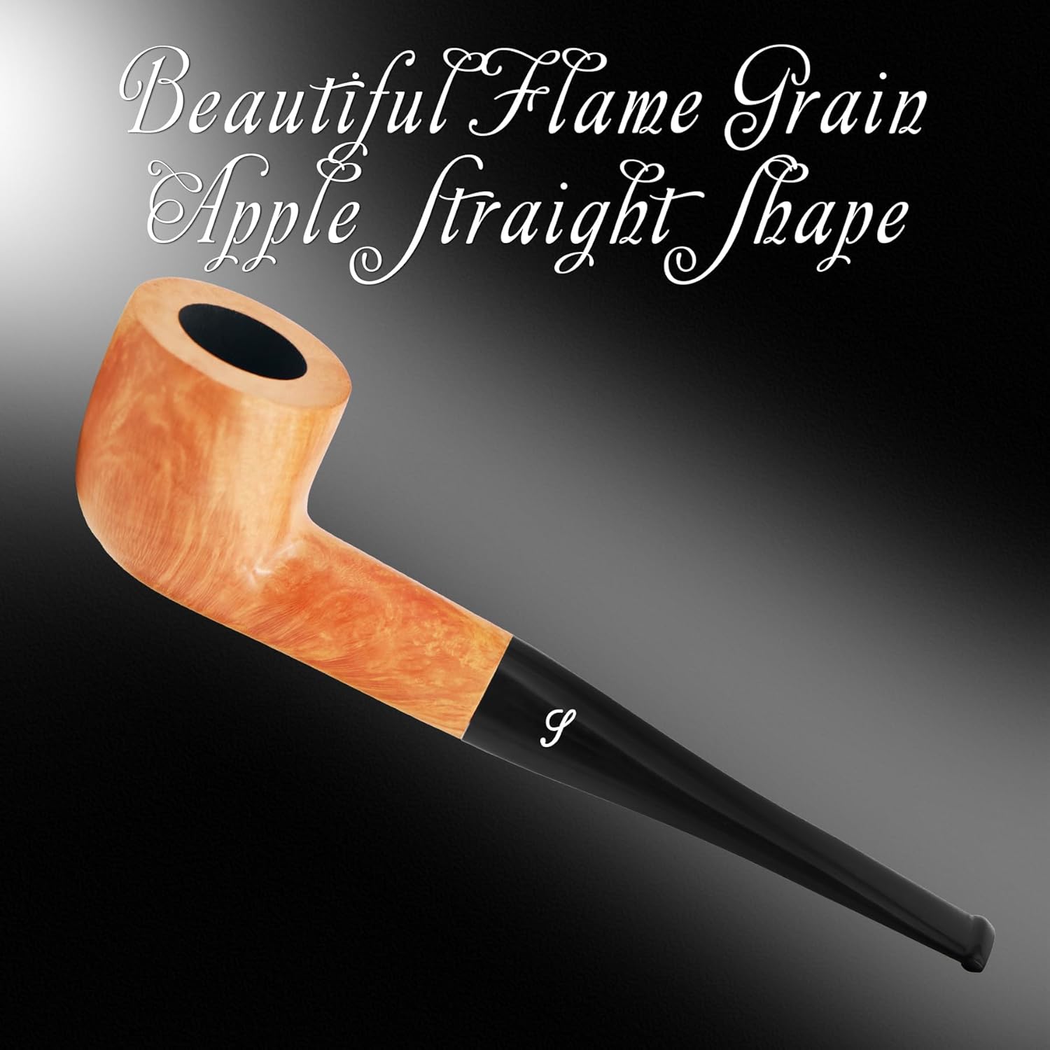 Briar Straight pipe, Quality Handmade pipe with smooth Stem, Beginner Pipe(Light Brown)