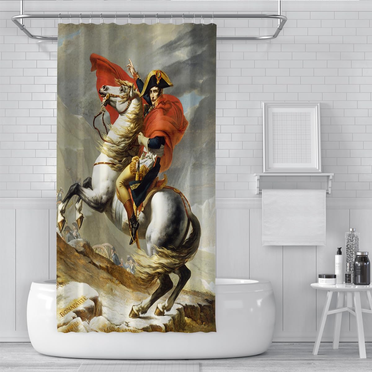 Décoration Salle de Bain Polyester Étanche 240x180cm