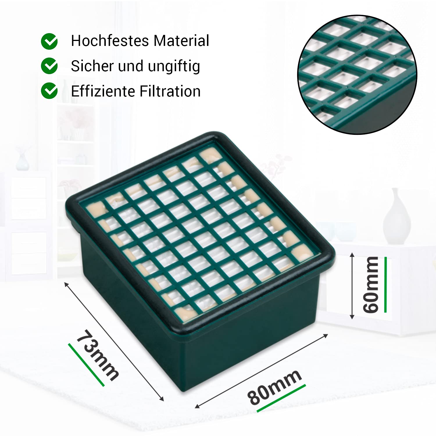 Filtri Carboni Attivi Odori Per Folletto VK 130 - VK 131 Offerte Online Al Miglior Prezzo - Foto 13