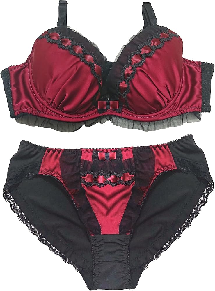 Amazon | [SweetPOP] 光沢のある滑らか大人セクシーブラ＆ショーツ