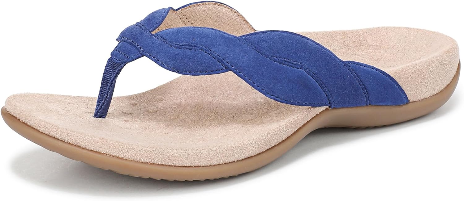 Vionic womens Bella Braid Thong Sandals