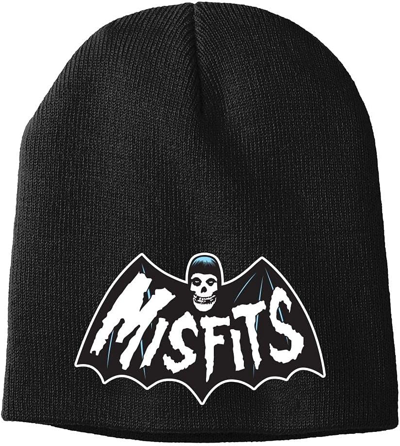 Misfits Batfiend Embroidered Knit Beanie Black | Officially Licensed Merchandise