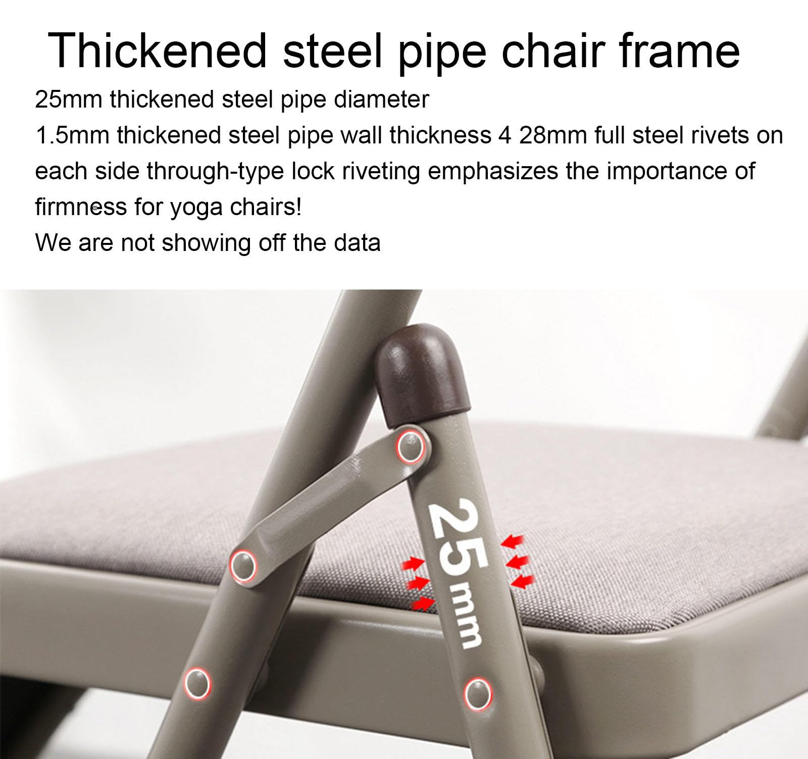 Krzesło Do Jogi Składane Krzesło Bez Pleców - 480lb Metal Back Bender Lounge Inwersyjny Trener Do Stania Na Rękach - Rekwizyty Do Jogi Krzesło Do ćwiczeń Regenerujące,Black